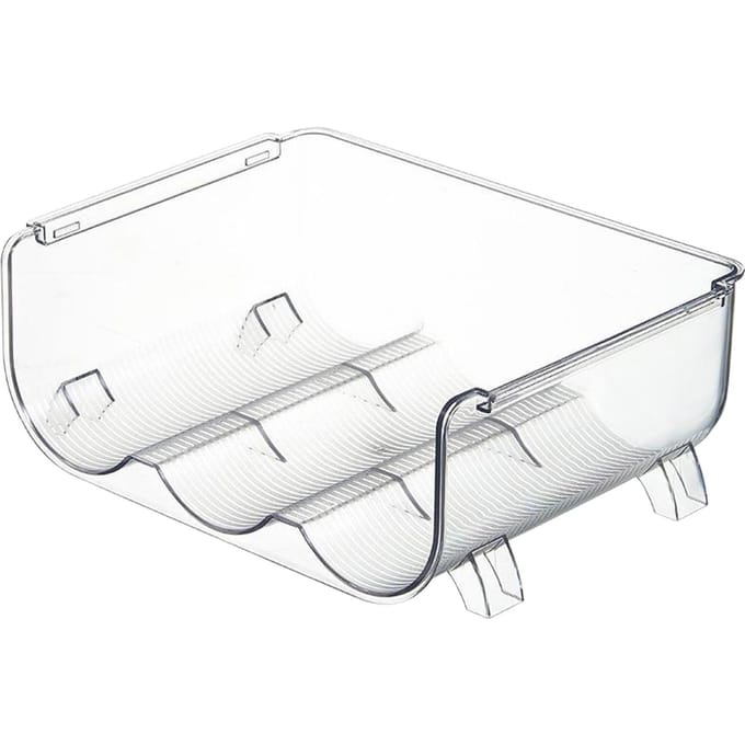 Waterfles Organizer Transparant Stapelbaar Ruimtebesparend Waterfles Opbergrek voor white