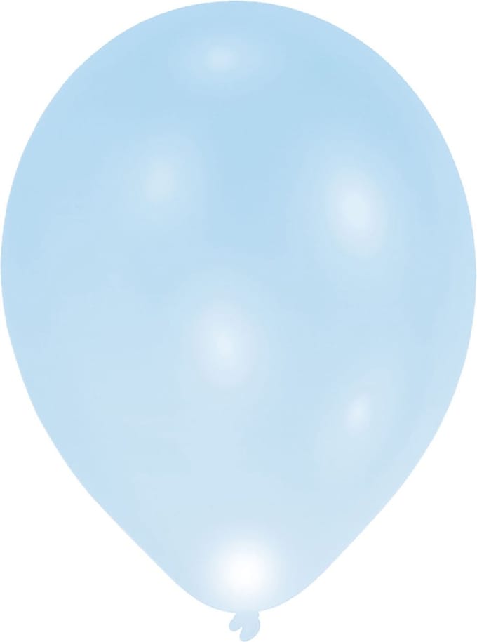 Balloominate Ballonnen Met Led-verlichting 28 Cm 5 Stuks Blauw
