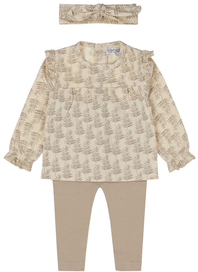 Dirkje Meisjes Kledingset - Off white