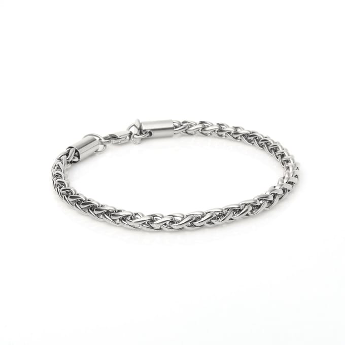 Marenca Zilveren Heren Vossenstaart Schakelarmband (M)