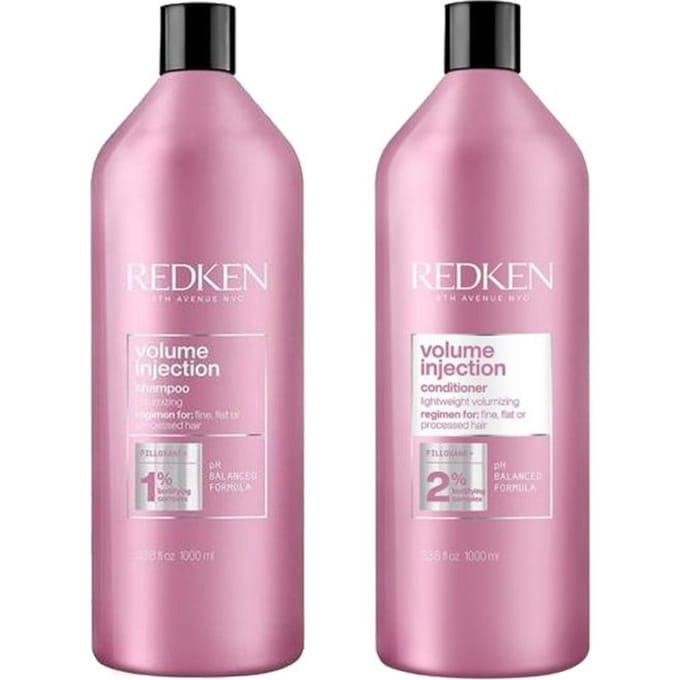 Redken Volume Injection Shampoo 1000ml + Conditioner 1000ml - Voordeelverpakking
