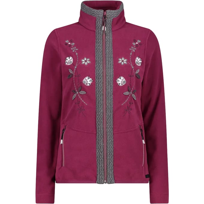 Gebreide fleece met bloemenborduursel voor vrouwen CMP