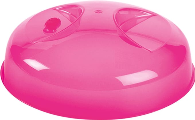 Juypal Magnetrondeksel/afdekschaal - roze - kunststof - D25 x H8,5 cm