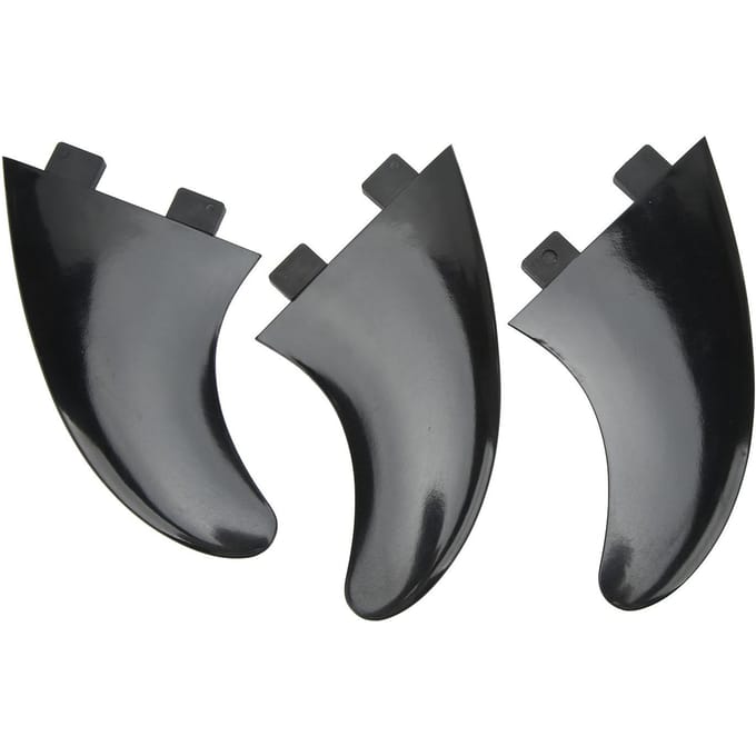 3 stuks Surfboard Vinnen PVC Quick Release Vervanging Tri Vin Set voor Longboard Surfboard Paddleboard gray