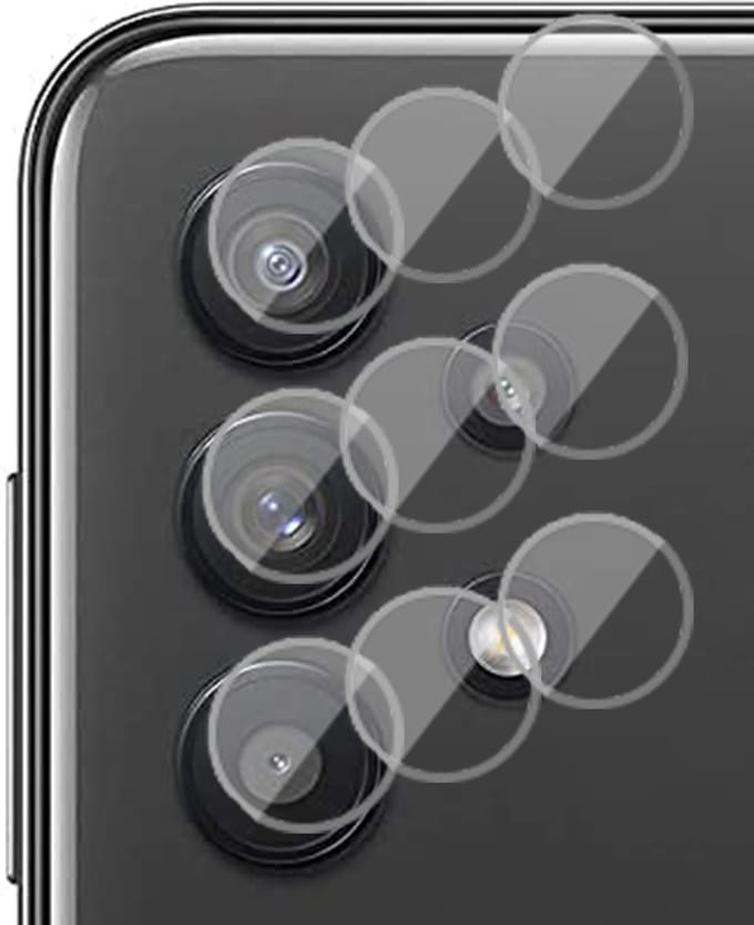 Camera Screenprotector geschikt voor Samsung Galaxy A13 4G - Gehard Glas Beschermglas Tempered Glass Screen Protector - 3 Stuks
