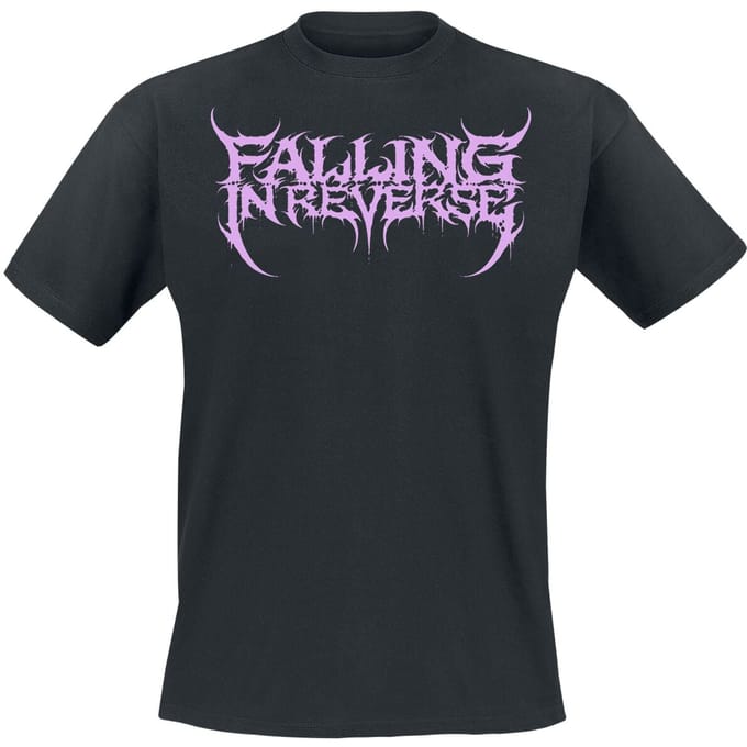 Falling In Reverse T-shirt - Popular Monster Text - S tot XL - voor Mannen - zwart
