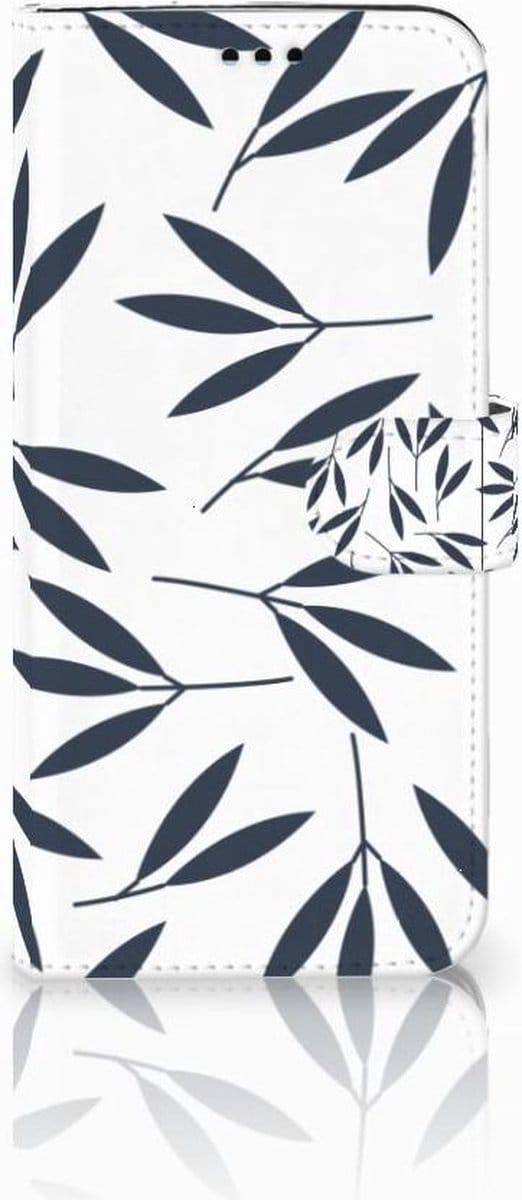 Samsung Galaxy S9 Plus Hoesje Leaves Blue