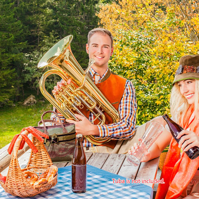 Tuba mondstuk Stevige duurzame messing constructie Vergulde muziekinstrument accessoires zilver