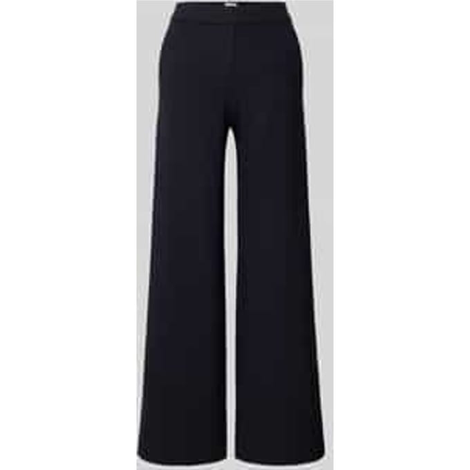 Regular fit wijde broek van viscosemix model 'NALEY'