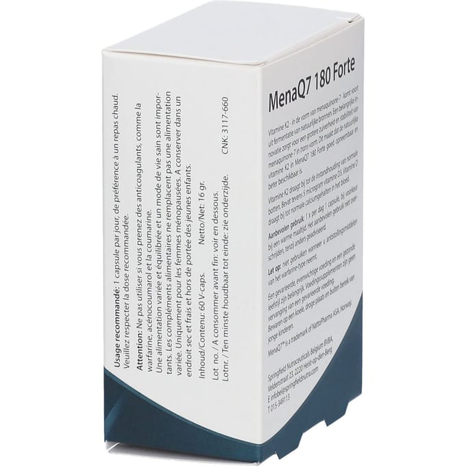 Springfield MenaQ7 Forte Vitamine K2 180 mcg 60 Tabletten