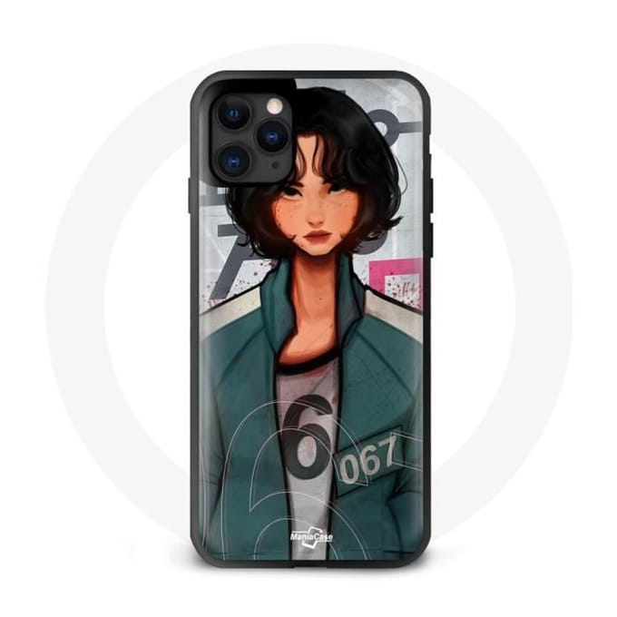 Coque - Maniacase - iPhone 13 - Squid Game - Noir - Souple - HD noir