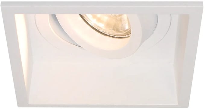 Artdelight - Inbouwspot Rex vierkant 9,2 cm wit