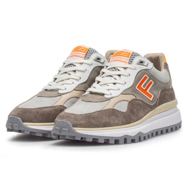 Floris Van Bommel Sfm-10238 De Gripper Sneakers - Nubuck - Heren - Grijs - Maat 44