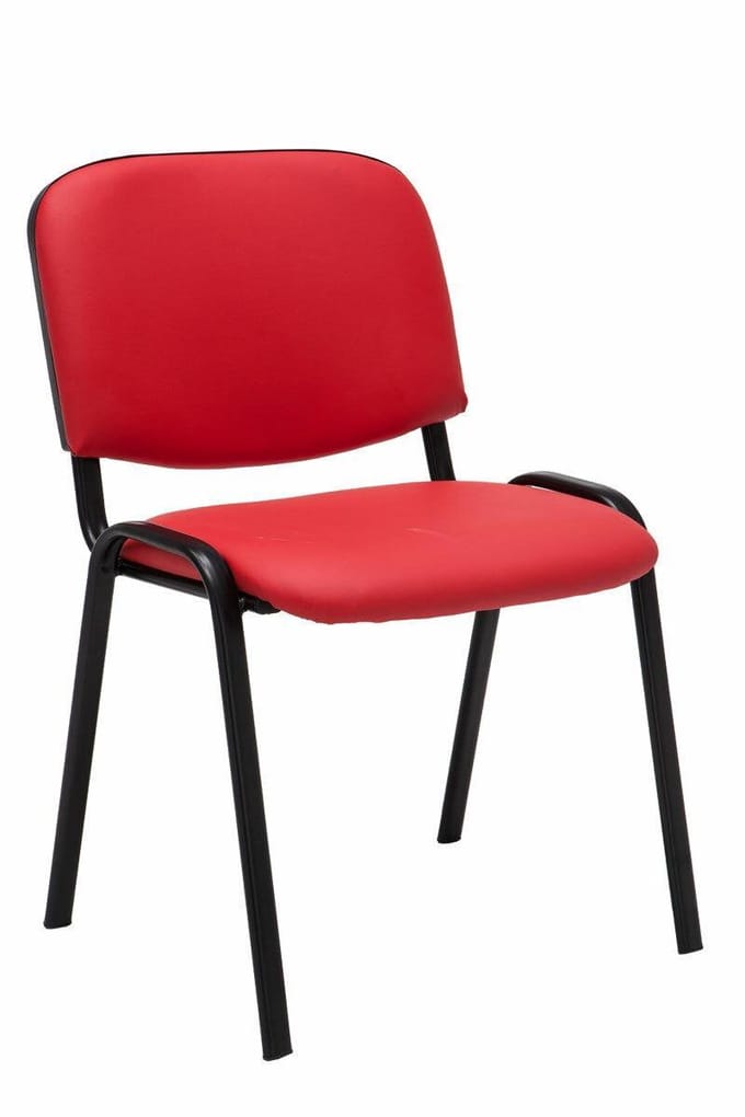 CLP Ken Set van 6 Bezoekersstoel rood
