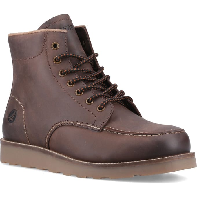 Sperry Boston Leren Heren Bruine Enkellaarsjes