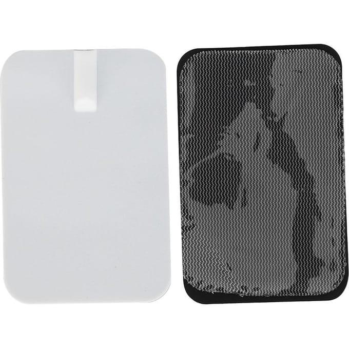 10 stuks Siliconen Lichaamsmassager Vervangende Elektrode Pad Digitale Therapie Machine Elektrode Pleister 6 x 9cm black