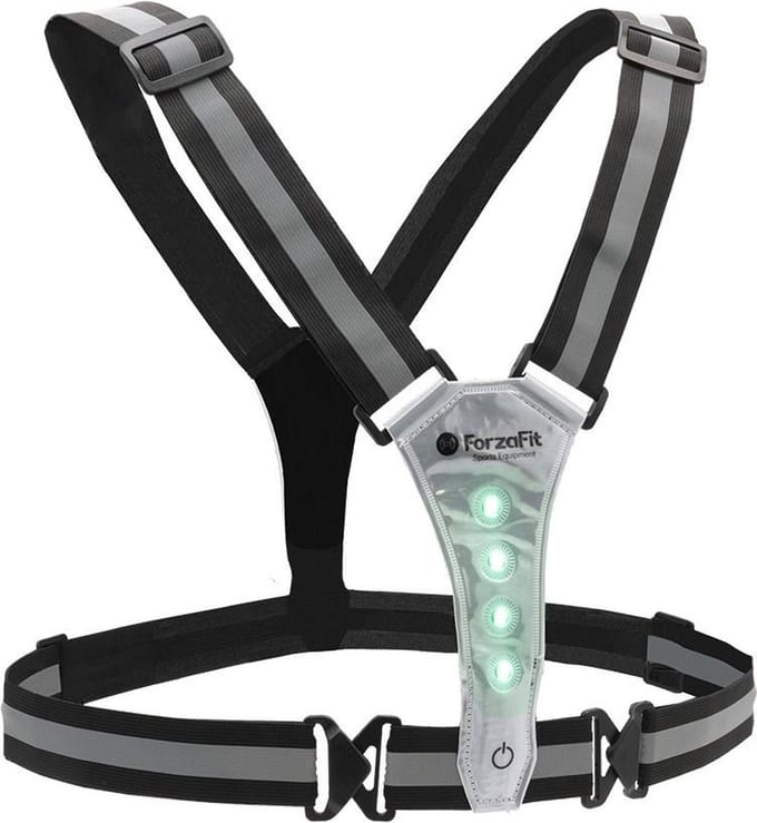 ForzaFit Hardloopvest met Verlichting - Reflecterend - Zwart - Ledverlichting - Hardloop Verlichting