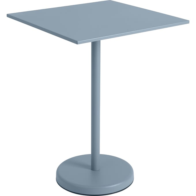 Muuto Linear Steel Tafel vierkant - pale blue - Hoogte 95 cm