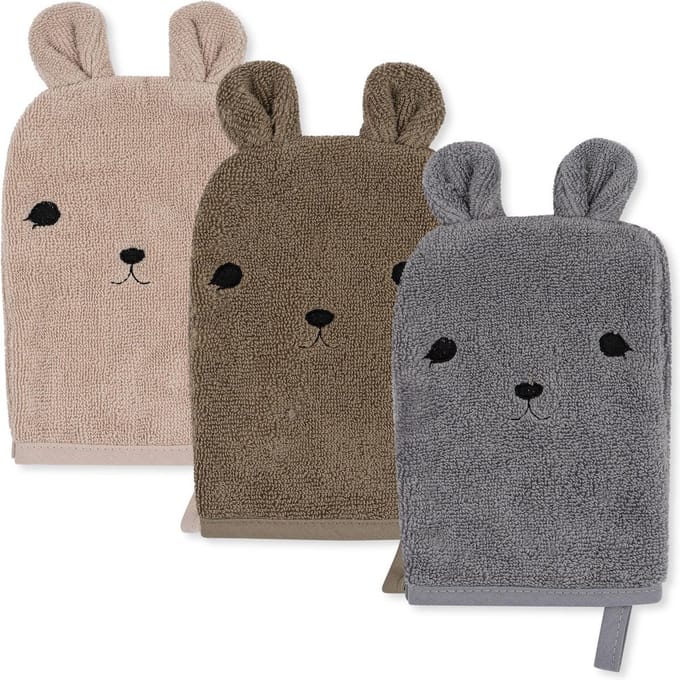 Konges Slojd Washandjes Dier Set Van 3