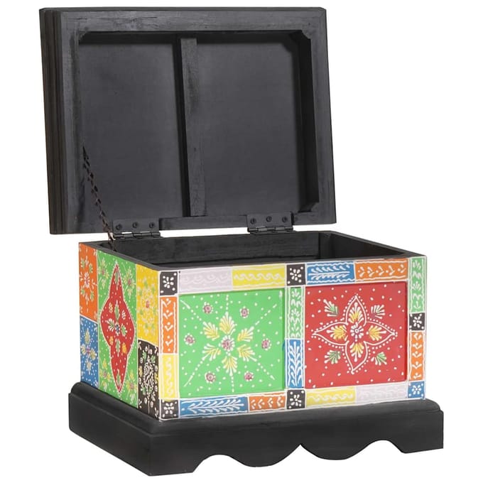 vidaXL - Opbergbox - Multikleur - 40 - x - 30 - x - 30 - cm - Massief - mangohout