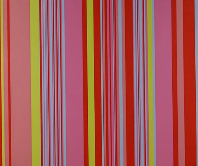 Dutch Wallcoverings - Behang streep rood/groen/blauw - 1194-4
