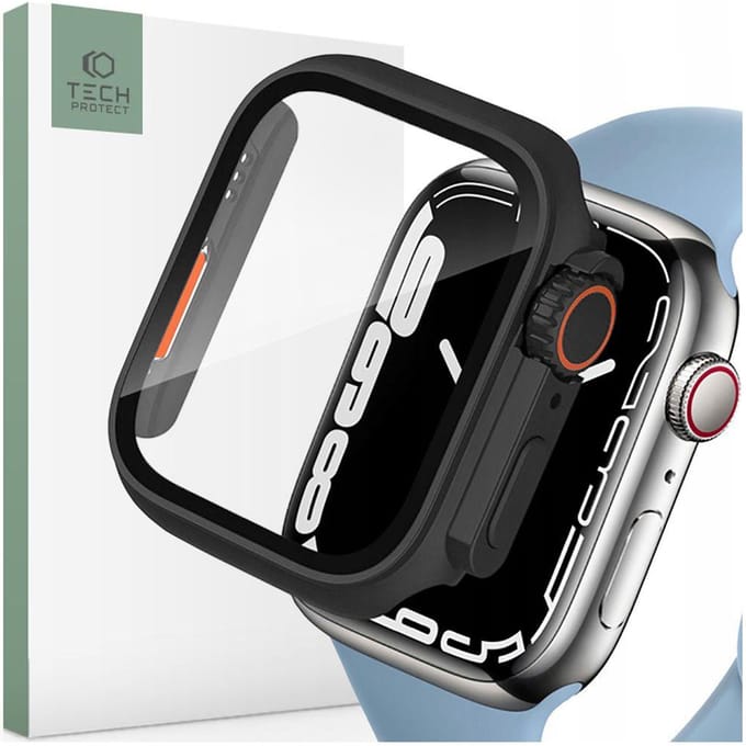 Tech-Protect Defense360 Case for Apple Watch 4 / 5 / 6 / SE (44mm) - Black & Orange