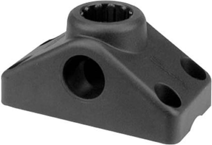 Scotty Side/Deck Mounting Bracket Black - Zwart