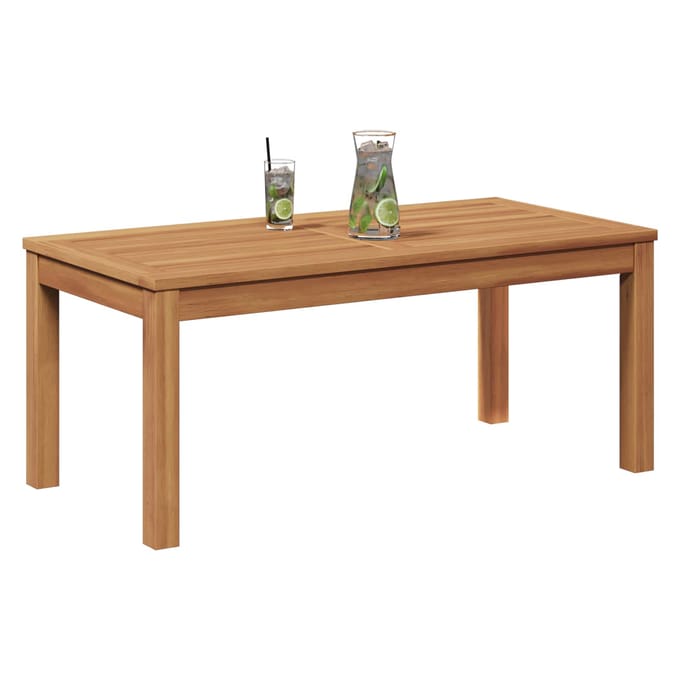 vidaXL - Tafel - Bruin - 95 - x - 45 - x - 40 - cm - Massief - Teakhout