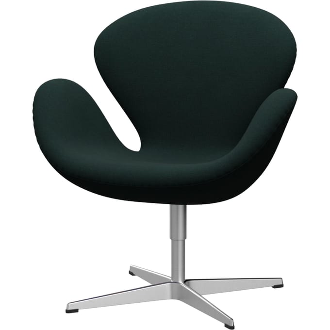 Fritz Hansen - Swan Chair - Christianshavn 1161 - aluminium - groen