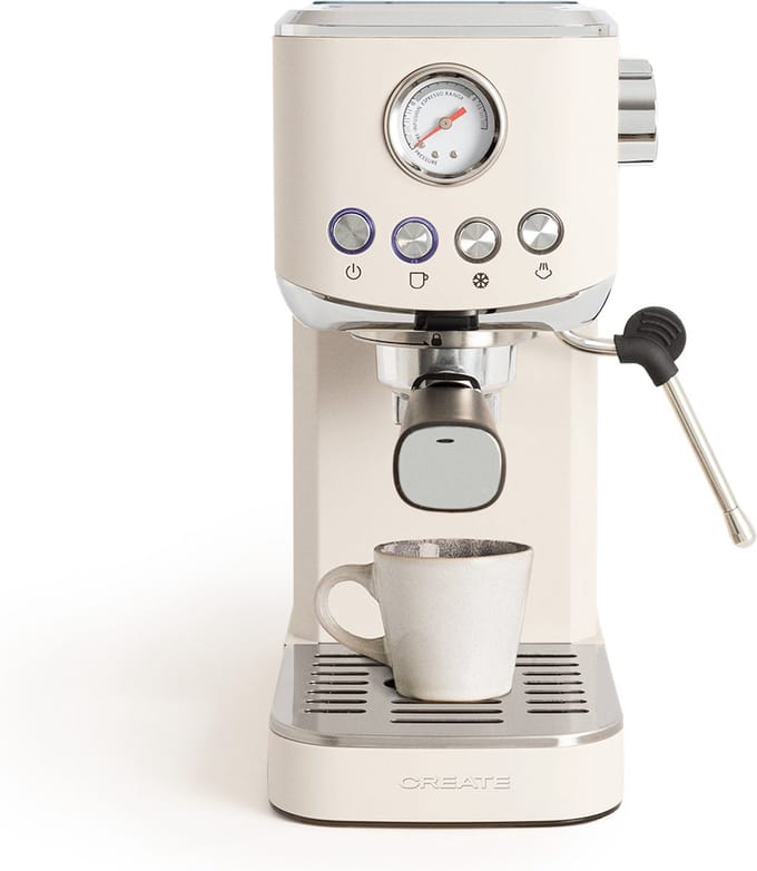 CREATE - Espressomachine met functie voor koude koffie - 20 bar - Gebroken wit - THERA CLASSIC COMPACT COLD BREW