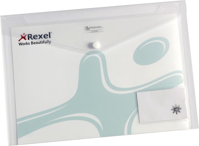 Enveloptas rexel ice id a4 transparant | 10 stuks