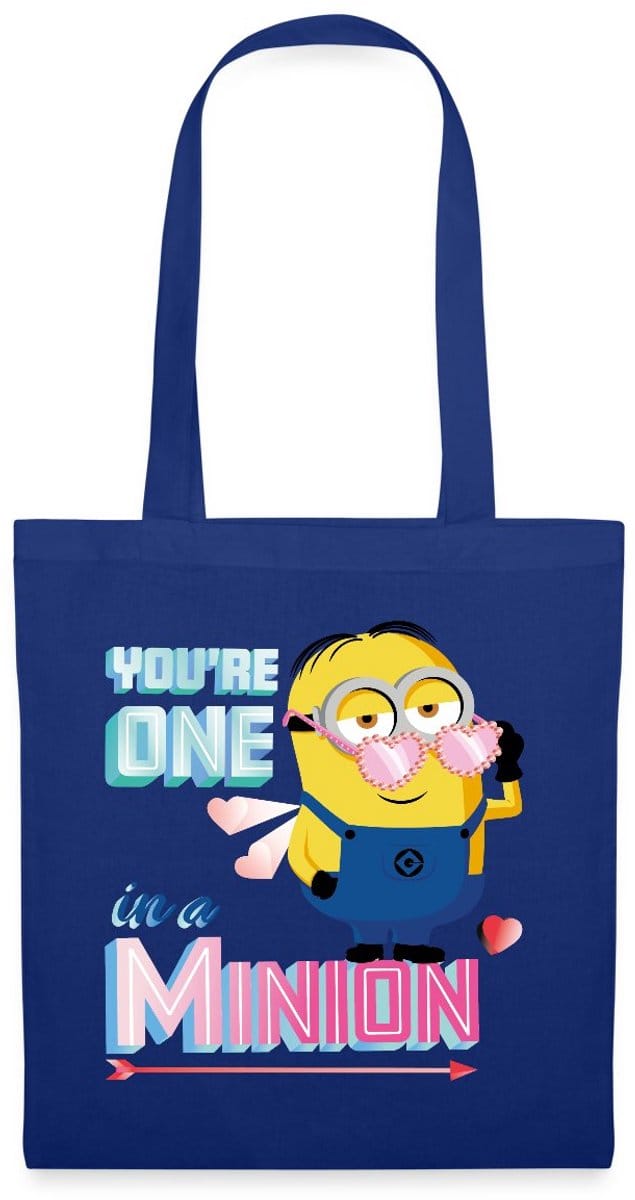 Minions Dave Youre One In A Minion Grappig Ontwerp Tas Van Stof Schoudertas