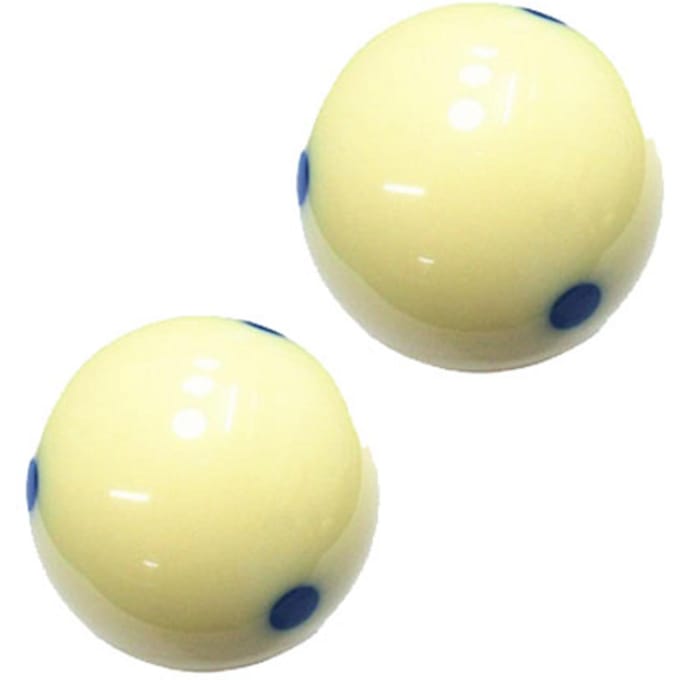 Bille de Queue Résine Grande Taille Entraînement Billard Remplacement pour Accessoires Table de Billard Point Bleu beige