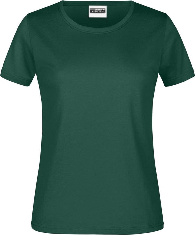 James And Nicholson Dames/dames Basic T-Shirt (Donkergroen)