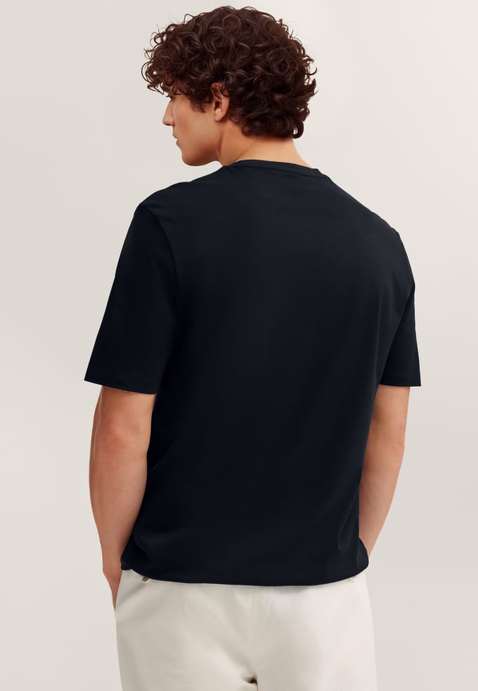 Bugatti Herren T-shirt elegant met ronde hals