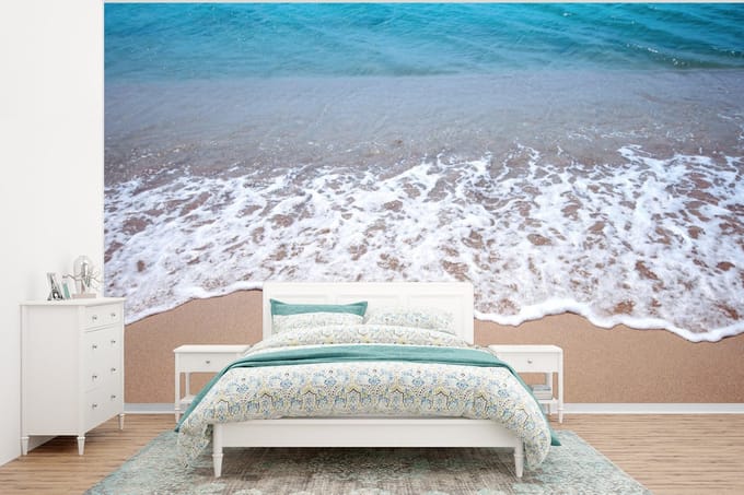 Behang - Fotobehang Water - Golf - Strand - Breedte 320 cm x hoogte 240 cm