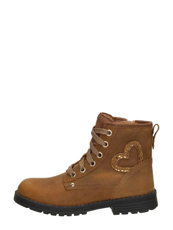 KEQ Veterschoen hoog Veterschoen hoog - Cognac - Maat 22