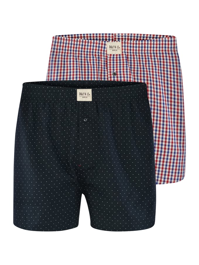 Phil & Co 6-Pack Wijde Boxershorts Heren D626 Multipack - Maat M