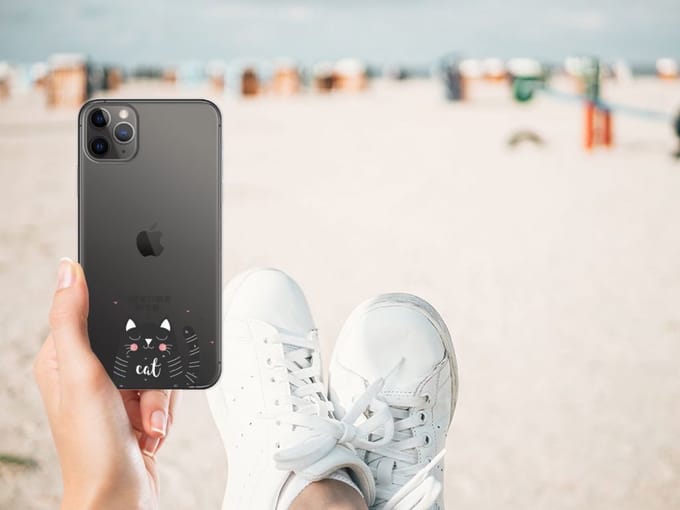 Apple iPhone 11 Pro Max Telefoonhoesje met Naam Cat Good Day