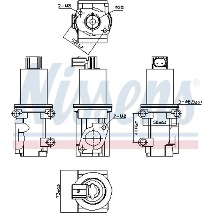 EGR-klep NISSENS 98185