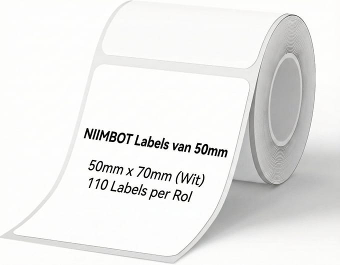 Niimbot - Labels/Etiketten B21/B1/B3S - 50x70mm - 110 vellen - Wit