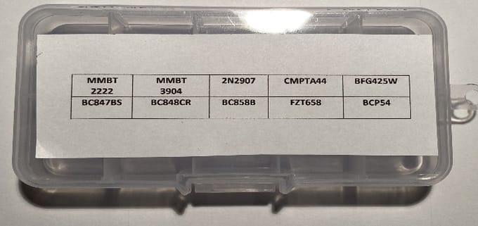 Mix SMD bipolaire transistor NPN en PNP - 100-delig - 10 waardes