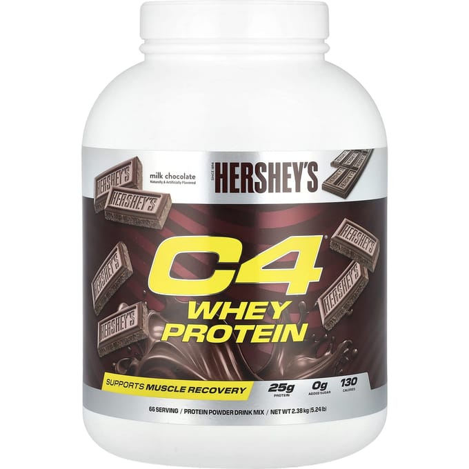 C4 / Cellucor, C4® Wei Eiwit, Hershey's Melkchocolade, 2,38 kg(5,24 pond)