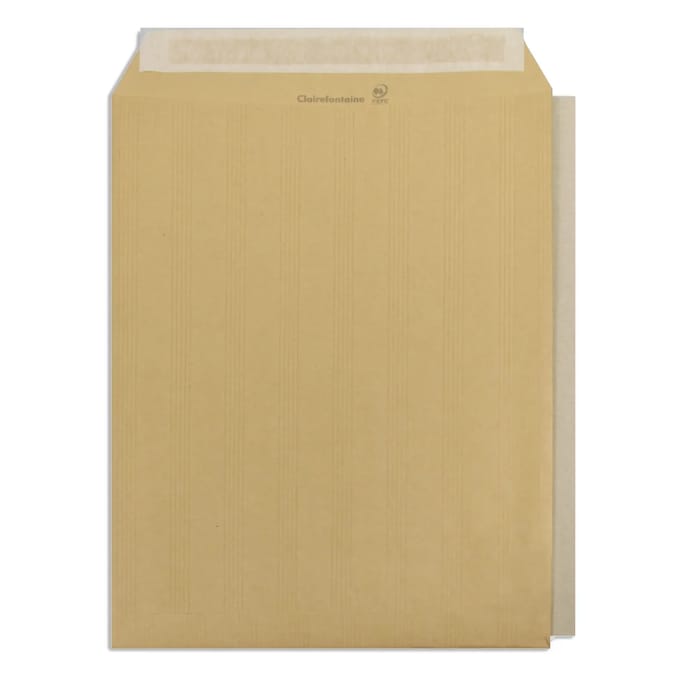Zelfklevende kartonnen envelop Clairefontaine Kraft (x100)