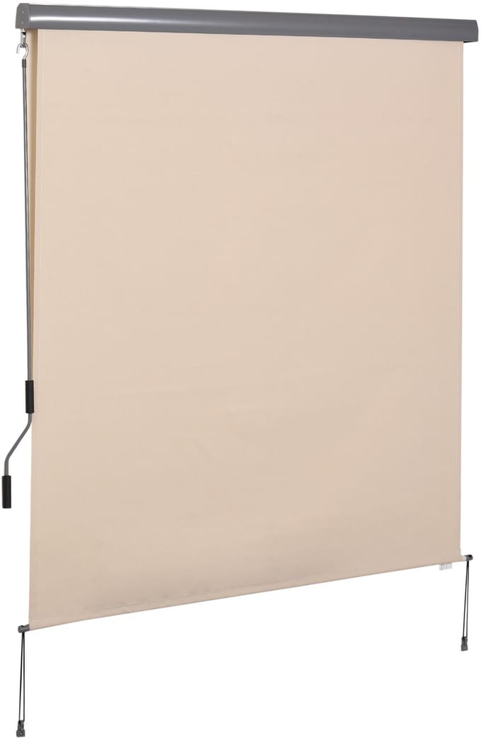 4goodz Outsunny verticale zonwering verticale luifel 160x250 cm creme