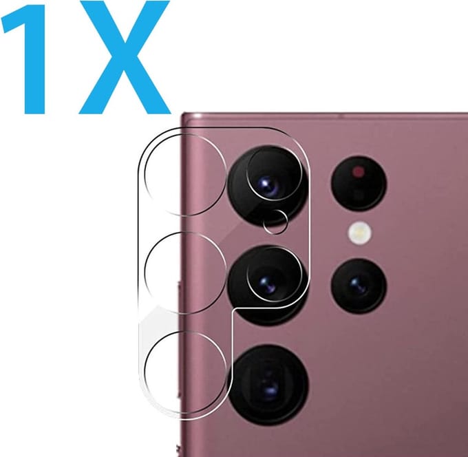 Camera lens Protector 1x Geschikt voor: Samsung Galaxy S23 Ultra - screen protector - glas - bescherm je camera - beschermglas - Transparant