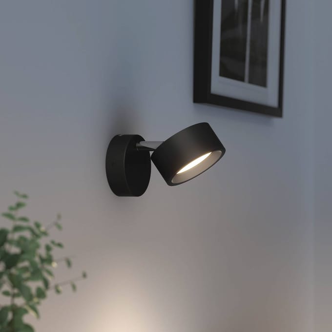 Philips Bracia single spot Zwart 27K 1x5.5W 27K