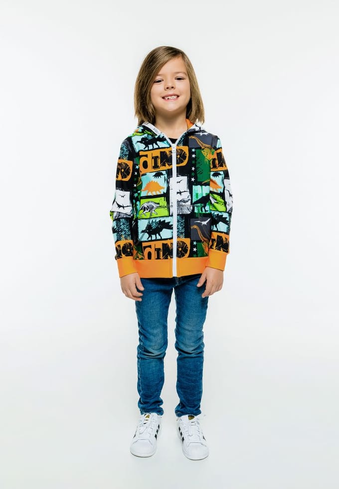 "Dinosaurs" Zip Hoodie