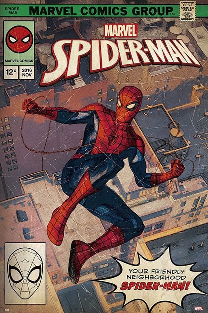 Marvel Spider-Man Comic Front - Maxi Poster - 61 x 96.5 cm