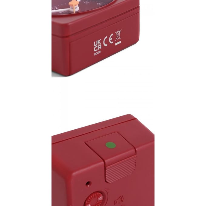 Braun BC02R - Wekker - Analoog - Reis - Rood